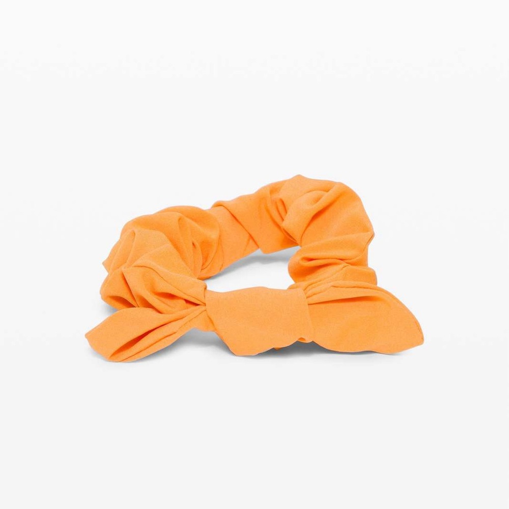 Lululemon Uplifting Scrunchie Bow - ORANGE (pack of 2)
